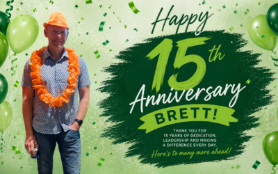 Brett Horne – 15 years!
